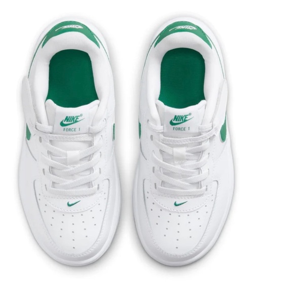 NIKE Air Force 1 Low EasyOn White Malachite Green FN0237-103 Shoe Sneaker Kids - Picture 5 of 8